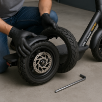 Замена покрышки на электросамокате Ninebot Kickscooter MAX G2 Замена покрышки на электросамокате Ninebot Kickscooter MAX G2